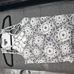 Metal Mulisha Sexy Black and White Top L